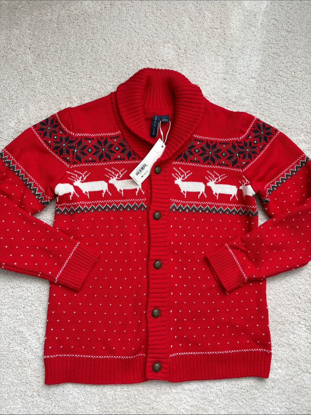 NWT Janie & Jack Holiday Cardigan, 8